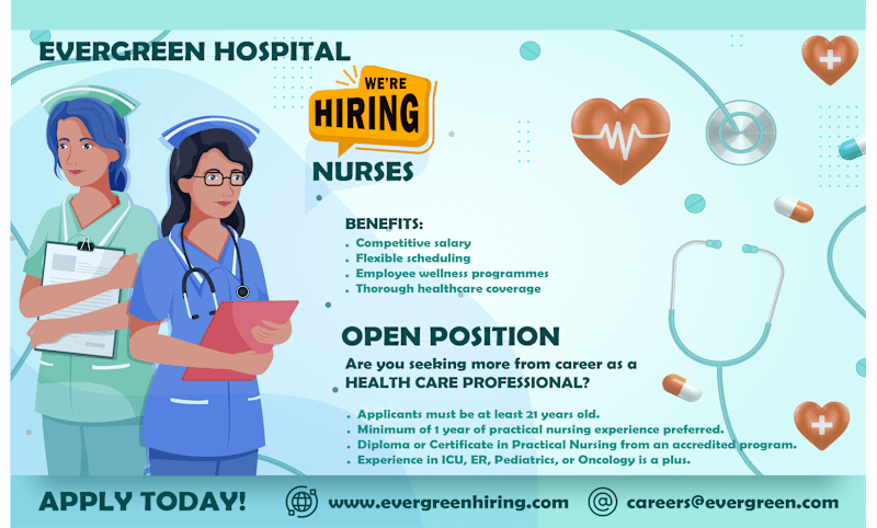 Cover image for Staff Recruitment for EVERGREEN HOSPITAL