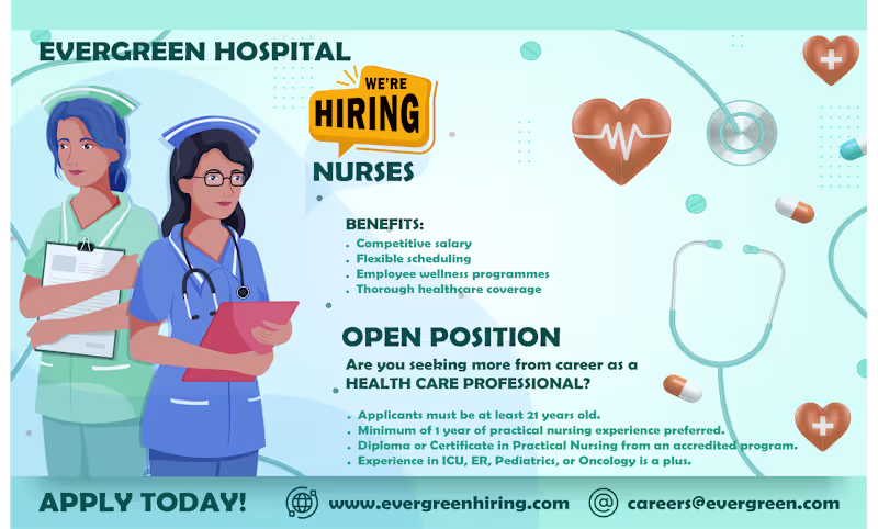 Cover image for Staff Recruitment for EVERGREEN HOSPITAL