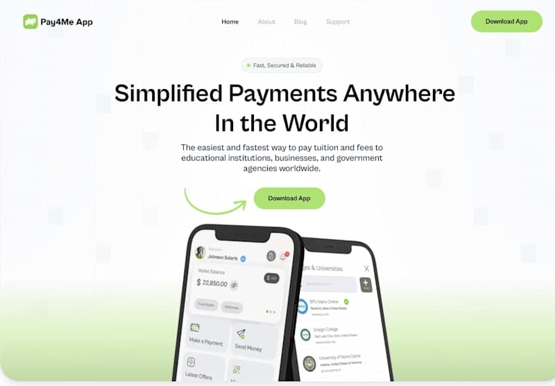 Cover image for Pay4me App Landing Page Redesign