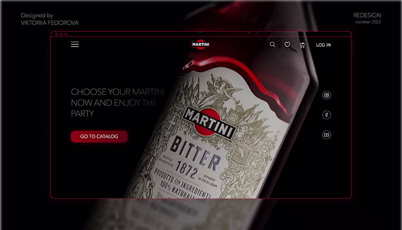Cover image for e-commerce Martini on Behance