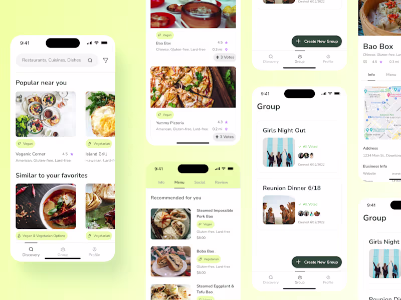 Cover image for YUUM App Design for Vegans and Vegetarians