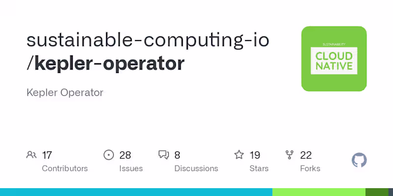 Cover image for sustainable-computing-io/kepler-operator