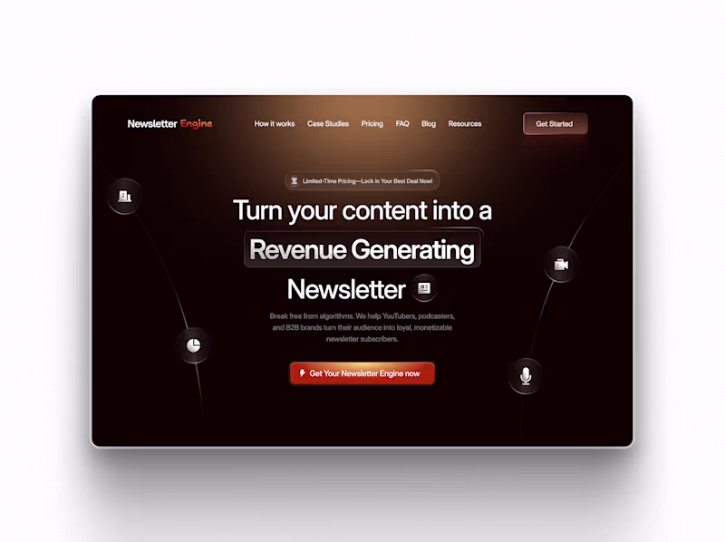 Cover image for Newsletter Engine Hero Redesign