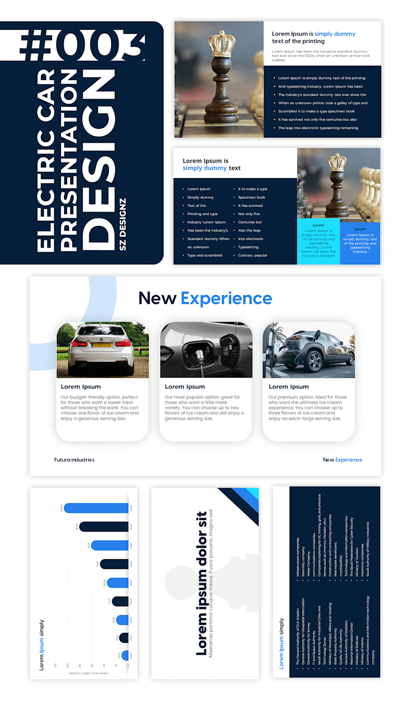 Cover image for Presentation Template for an Electric Car Company