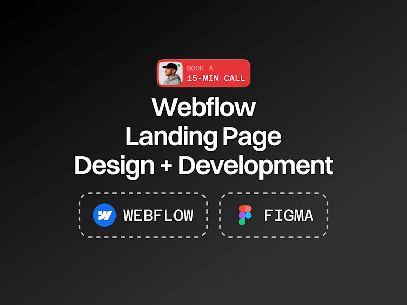 Cover image for Landing Page Webflow Design + Development