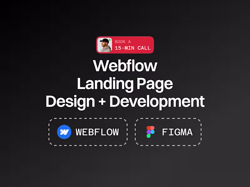 Cover image for Landing Page Webflow Design + Development