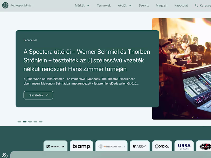 Cover image for Audiospecialista - Sennheiser, Biamp, Neumann