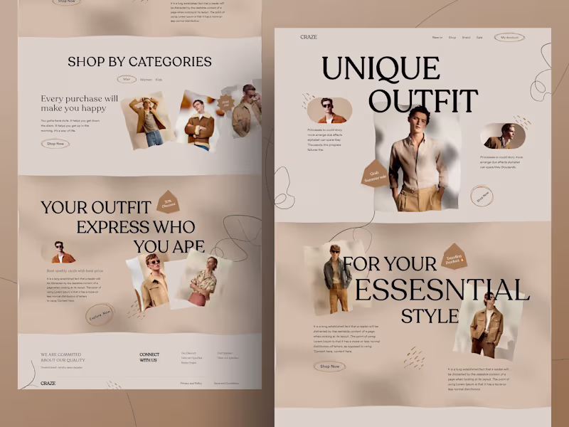 Cover image for Craze Clothing E-commerce Landing Page || This landing page ...