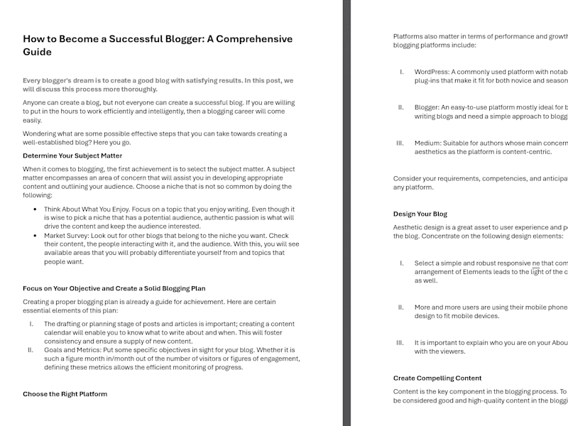 Cover image for Writing Blogs & Articles (up to 1500 words)