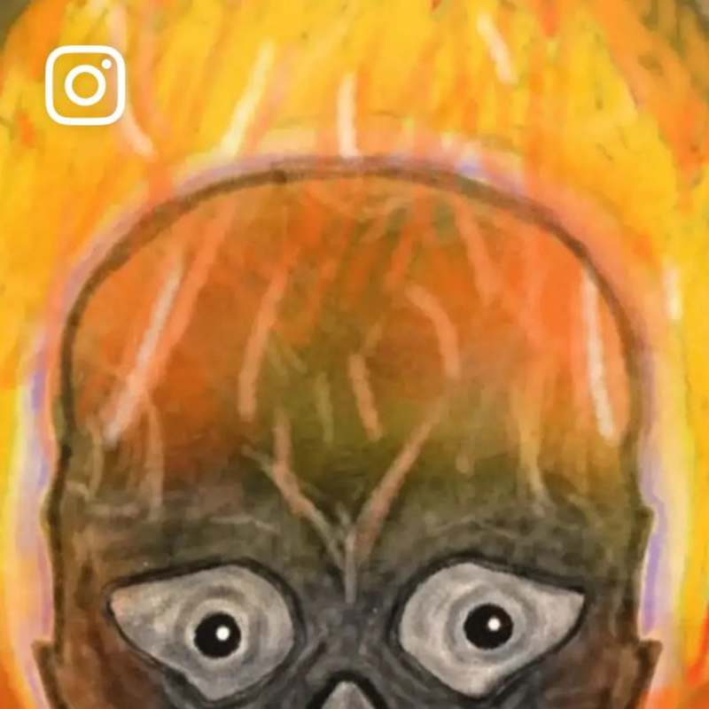 Cover image for AJ on Instagram: “Engulfed #Art #digitalart”