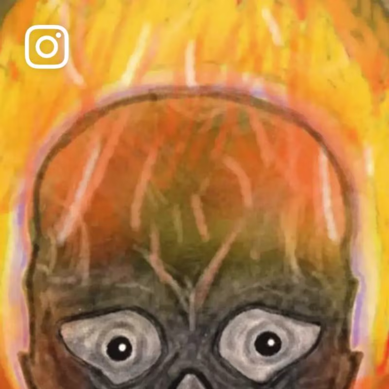 Cover image for AJ on Instagram: “Engulfed #Art #digitalart”