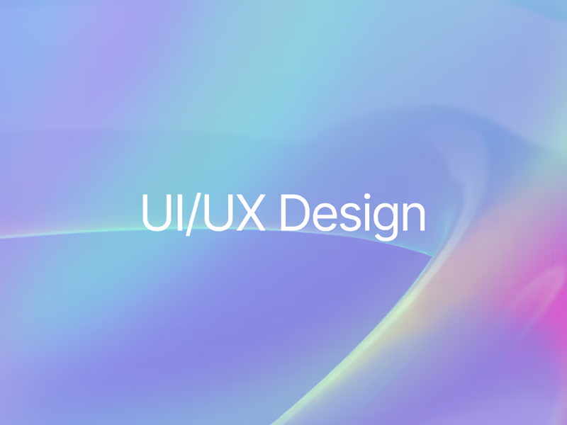 Cover image for UI & UX Design