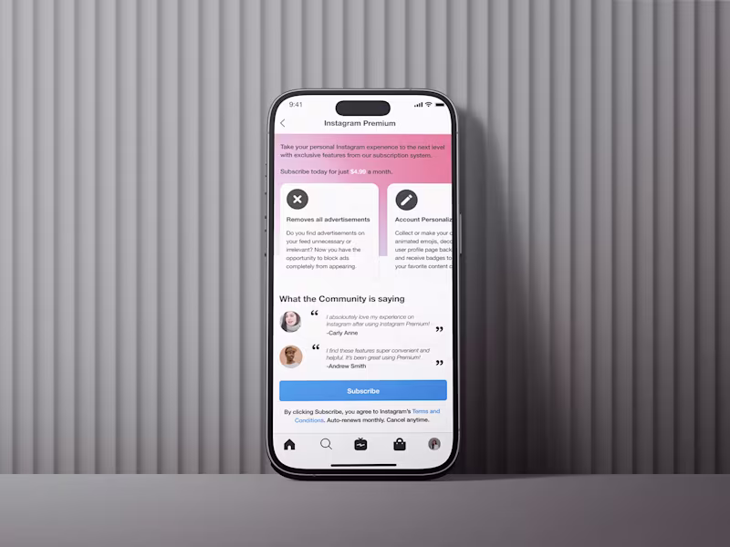 Cover image for Instagram Redesign - Mobile Design, Marketing
