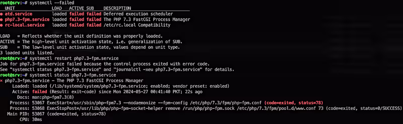 Cover image for PHP FPM Stopped Working - On To The Rescue