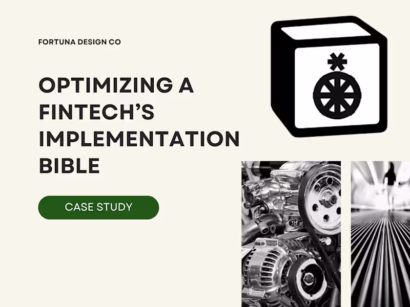 Cover image for Optimizing A FinTech's Implementation Bible