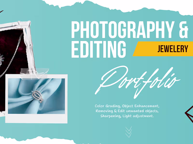Cover image for Jewelry Photography & Editing Portfolio 2025