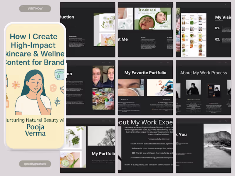 Cover image for Skincare blog writing, Wellness content creator, Beauty SEO blog