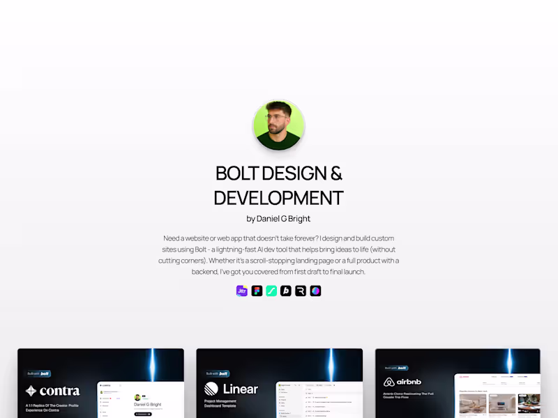 Cover image for Bolt • Web App or Website Built