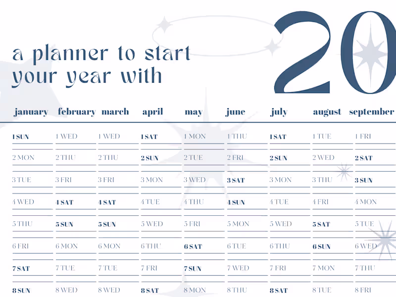 Cover image for calendars design