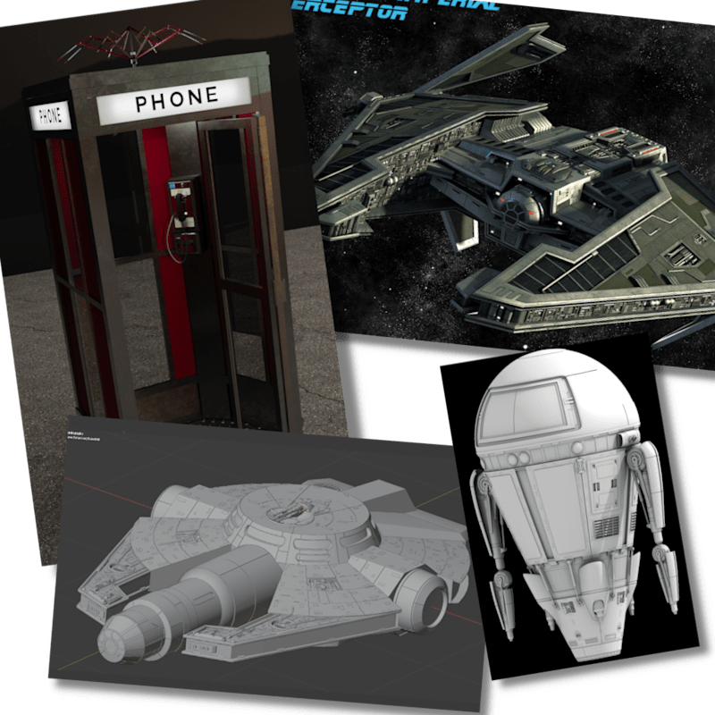 Cover image for Hard-surface 3D Model: Other WIP