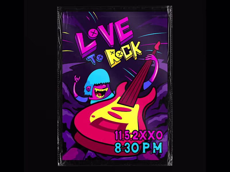 Cover image for Love to Rock Poster