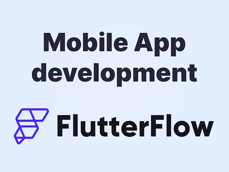 Cover image for Mobile App Development with FlutterFlow