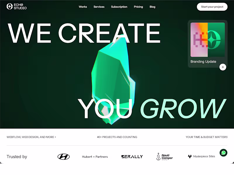 Cover image for ECH0 Studio - Certified Webflow Partner
