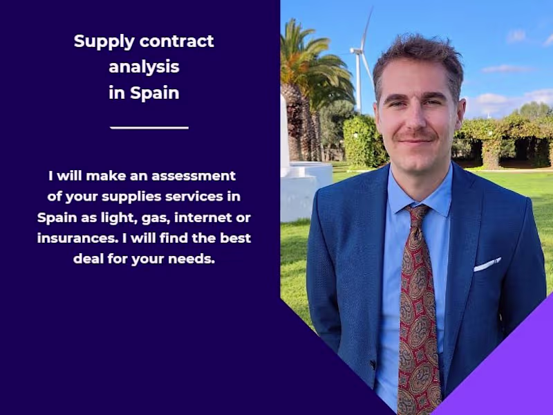 Cover image for Service Supplier advisor in spain