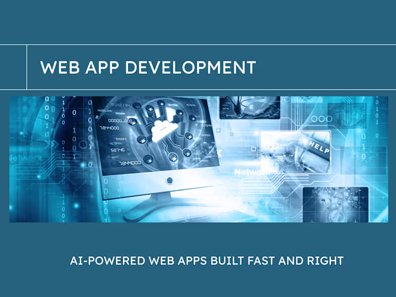 Cover image for Web App Development — MVP to Launch, Fast