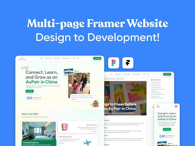 Cover image for Multi-page Framer Website Design & Development!