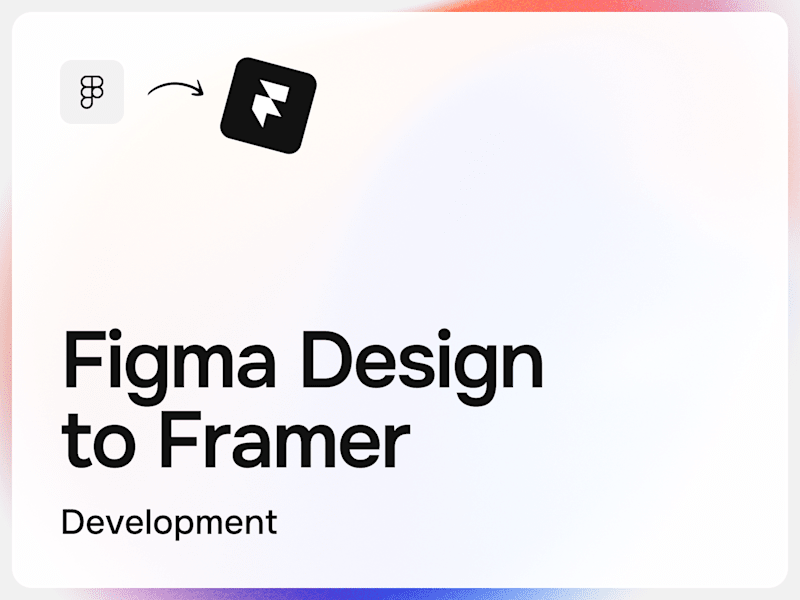 Cover image for Figma to Framer