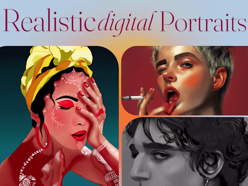 Cover image for Realistic Digital Portraits