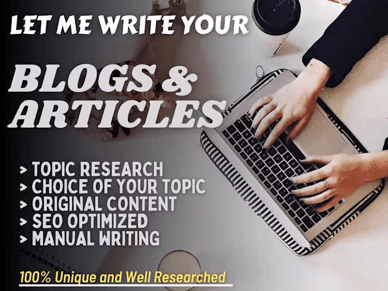Cover image for I will write and Create Content with AI