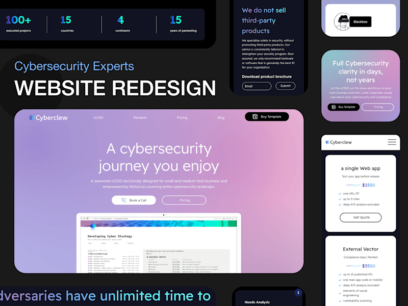 Cover image for Modernizing Cybersecurity with a Tech-Savvy Website Redesign