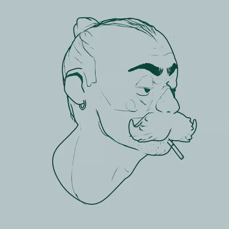 Cover image for Tried a 2D shader on head sculpt Character - @deathandmilk_ ...