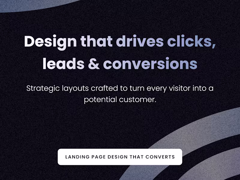 Cover image for Landing pages that turn clicks Into conversions