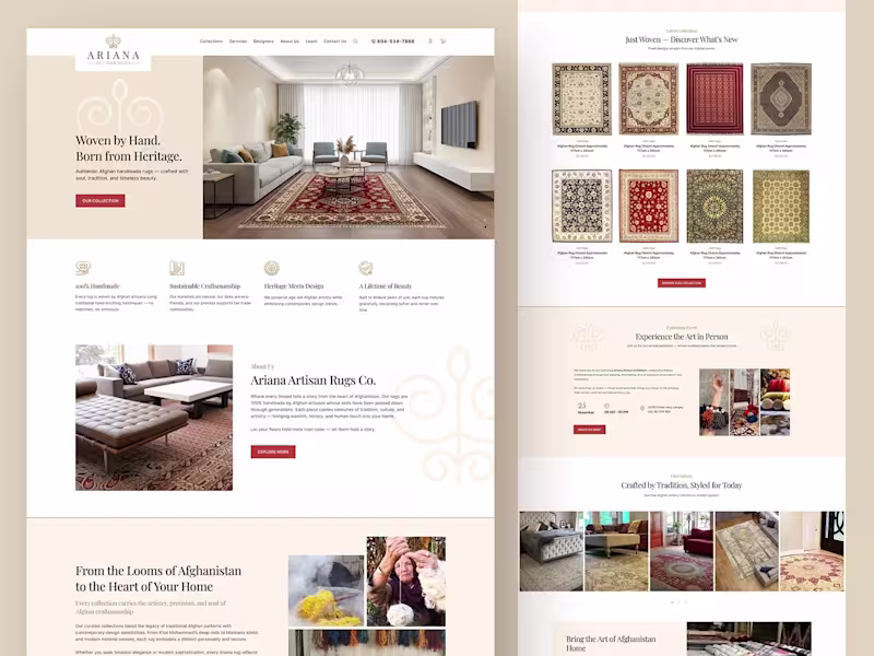 Cover image for Website Design for Carpet Online