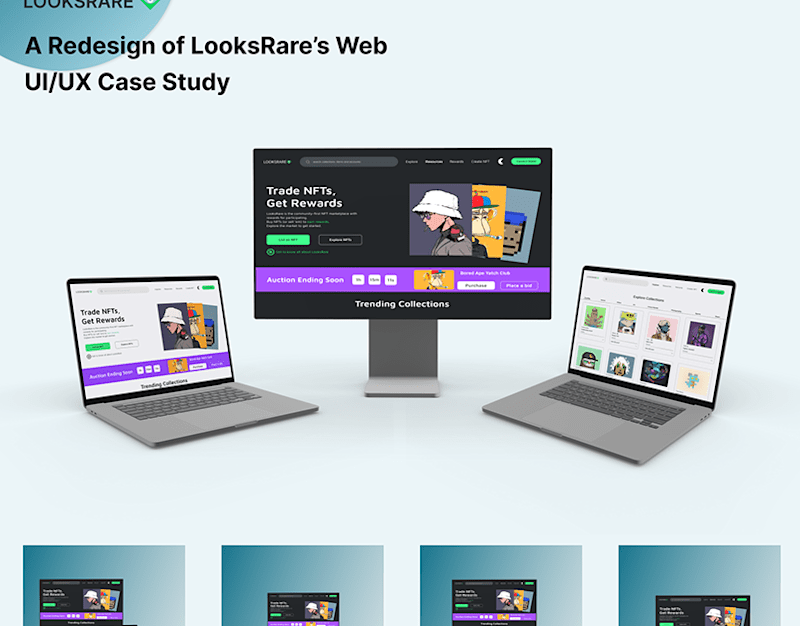 Cover image for Redesign of Looksrare NFT marketplace :: Behance