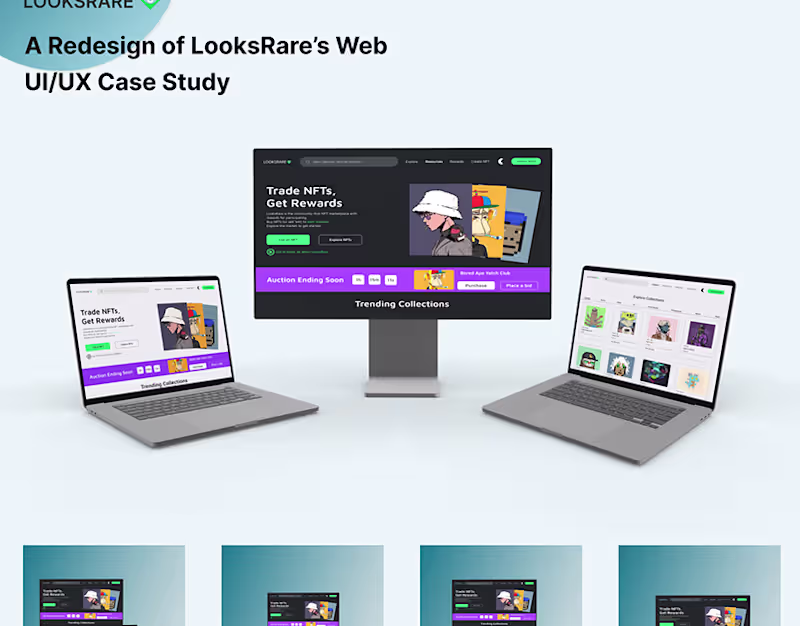 Cover image for Redesign of Looksrare NFT marketplace :: Behance