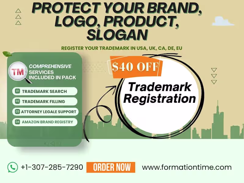 Cover image for REGISTER YOUR TRADEMARK IN USA, UK, EU, DE, CA