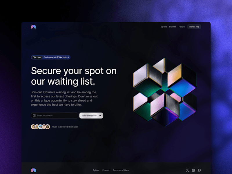 Cover image for WaitlistPro: Framer Template