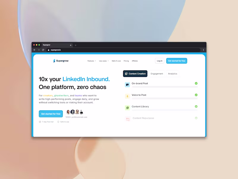 Cover image for Framer Development for Supergrow AI