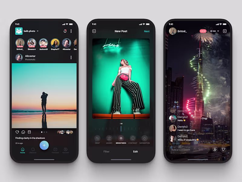 Cover image for Social Media App Design Save it for your inspo 👌🏻