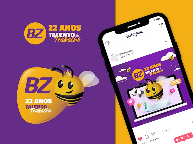 Cover image for Bee Zee - Mascot design
