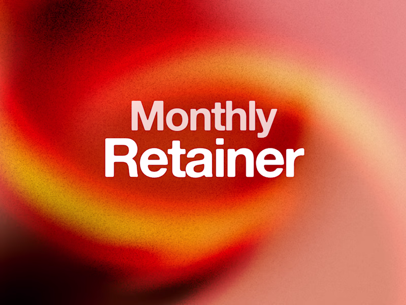 Cover image for Monthly Retainer (No Meetings)