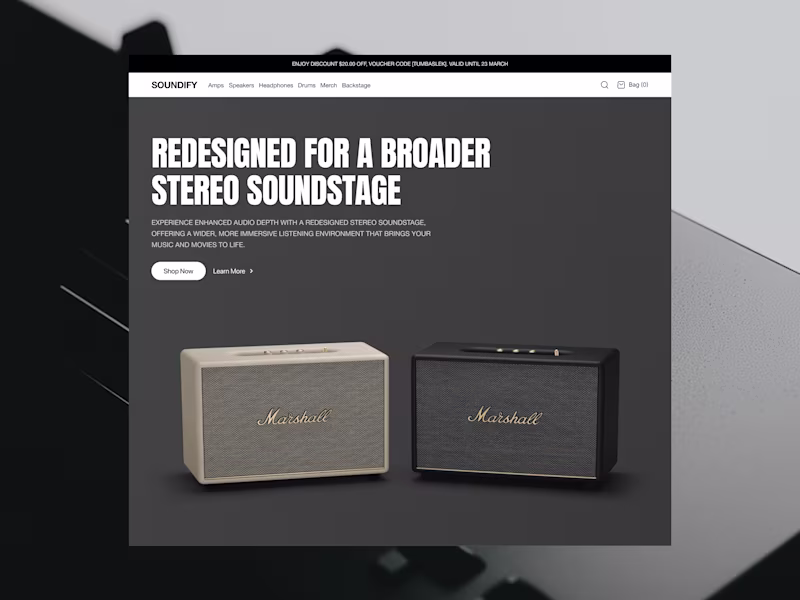 Cover image for Soundify – Digital Marketplace for Audio Products