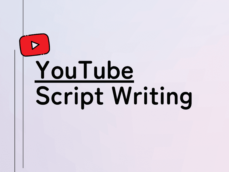 Cover image for YouTube Script Writing