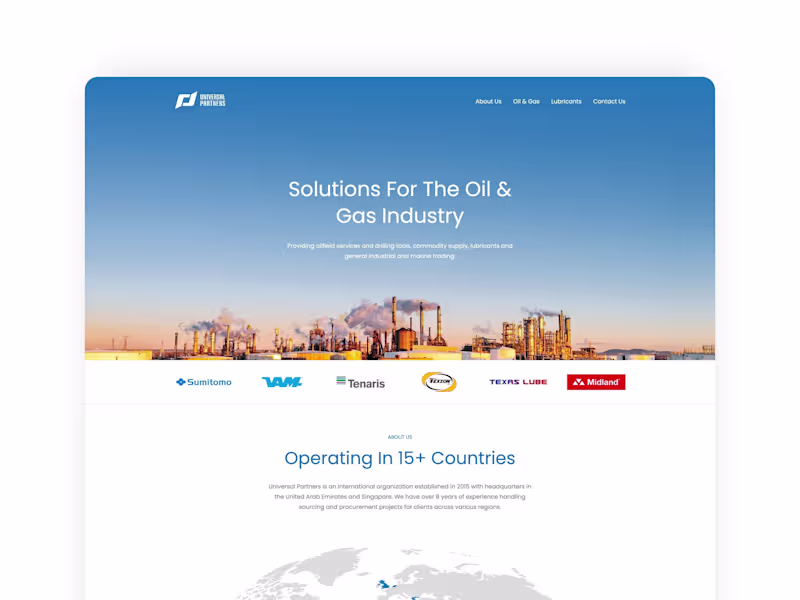 Cover image for Web Design For An Industrial Company