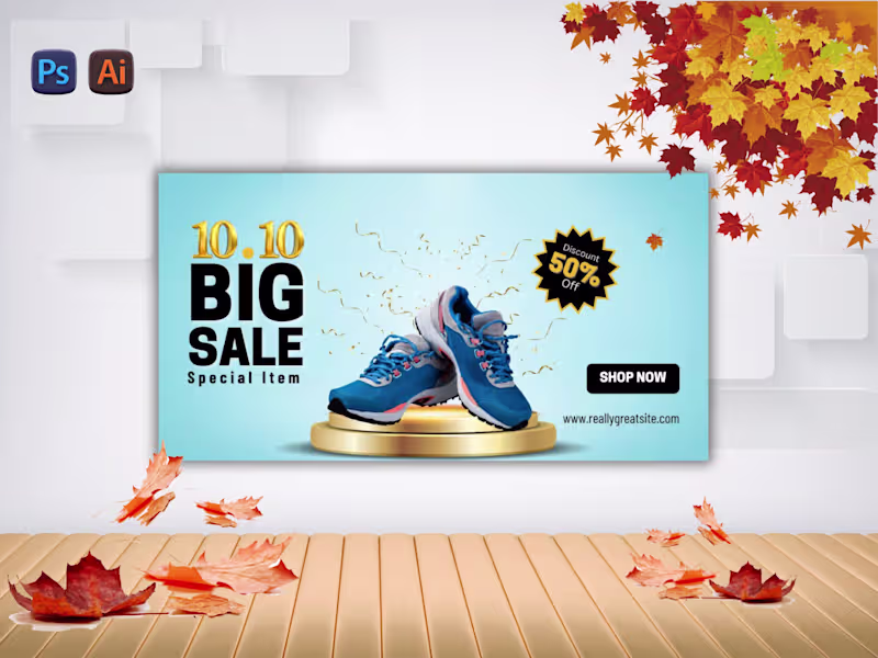 Cover image for i will make  social media and website, print ready banner design