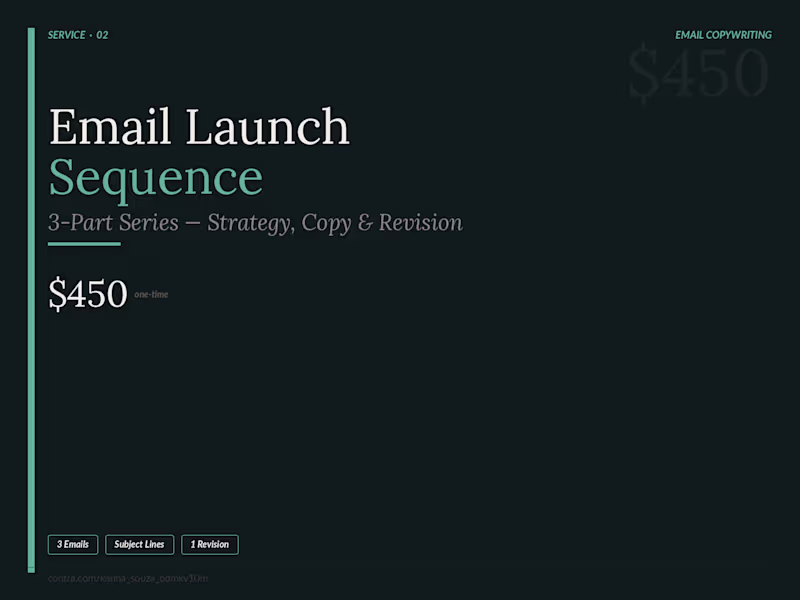 Cover image for  Email Launch Sequence - 3-Part Series